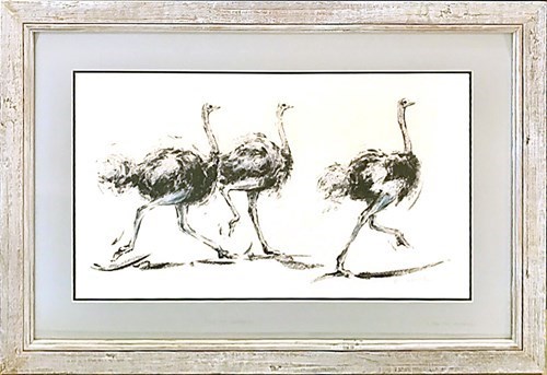 L2181 Driftwood Whitewash Well Hung Frames & Prints