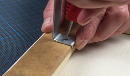 Bradawl screw hole positioning