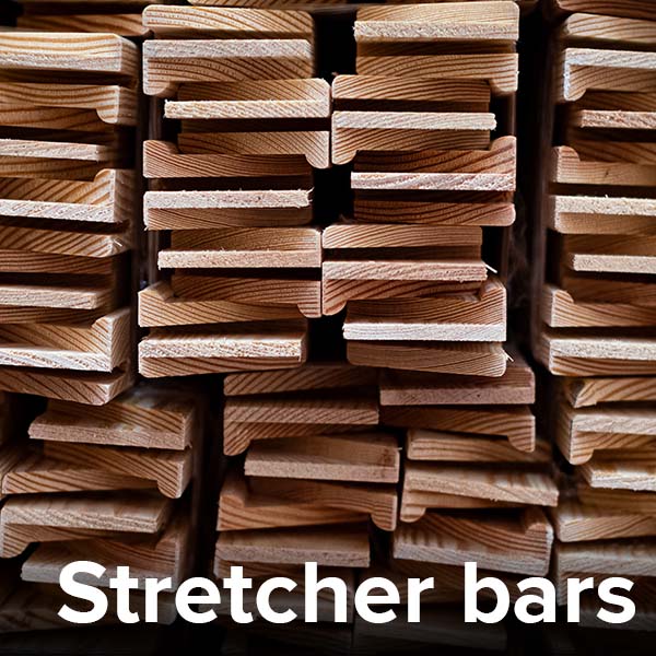 CANVAS STRETCHER BARS 44mm PAIRS GALLERY FRAMES WEDGES CANVASES PINE BAR 
